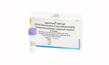 corredo diagnostico maschio 40T/Kit per la determinazione del rivestimento dell'anticorpo di IgA di spermatozoi