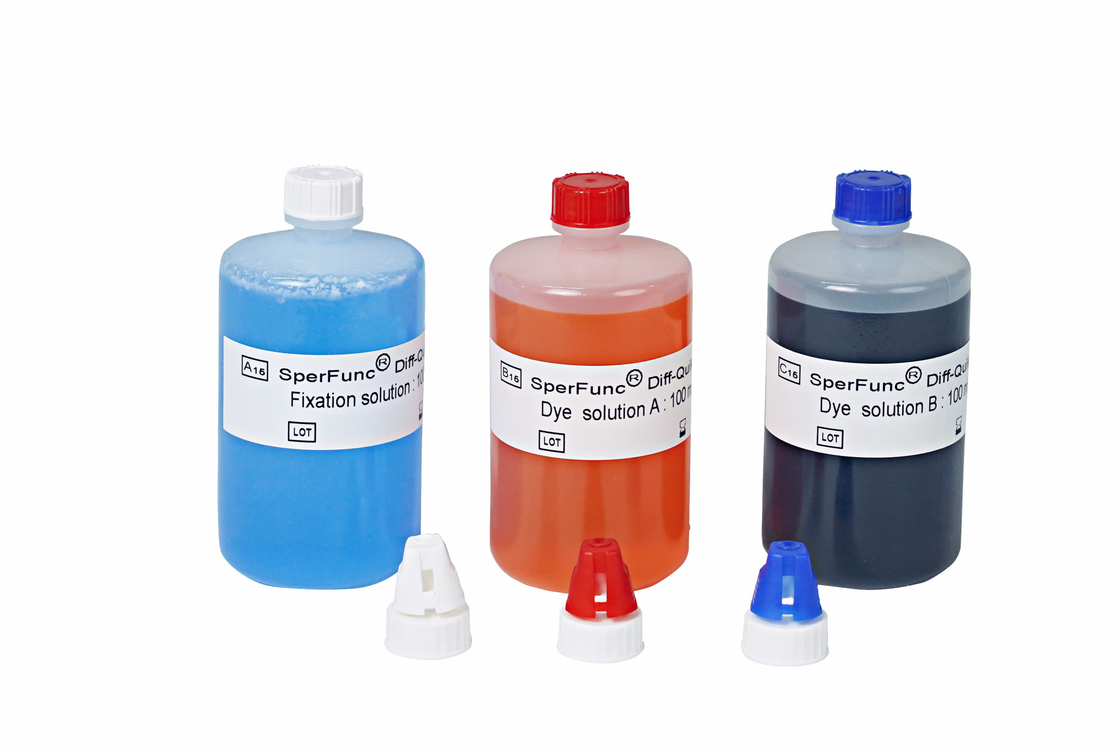 Kit di colorazione morfologica rapida e accurata dello sperma per il metodo di colorazione rapida differenziale